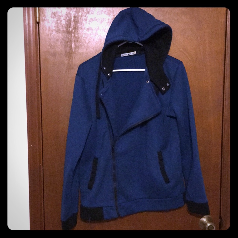 Zip up hoodie with front panels